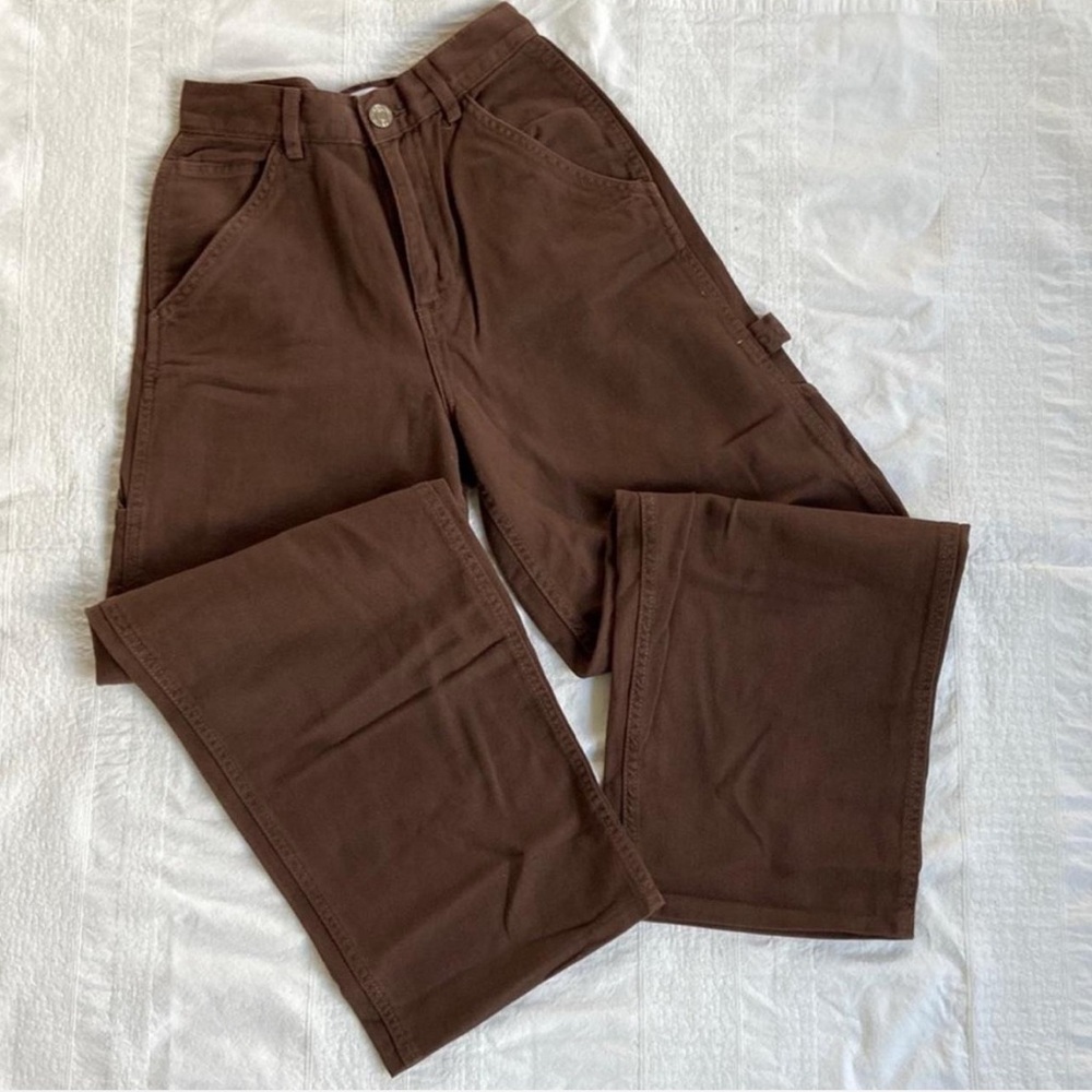Garage chocolate brown carpenter pants